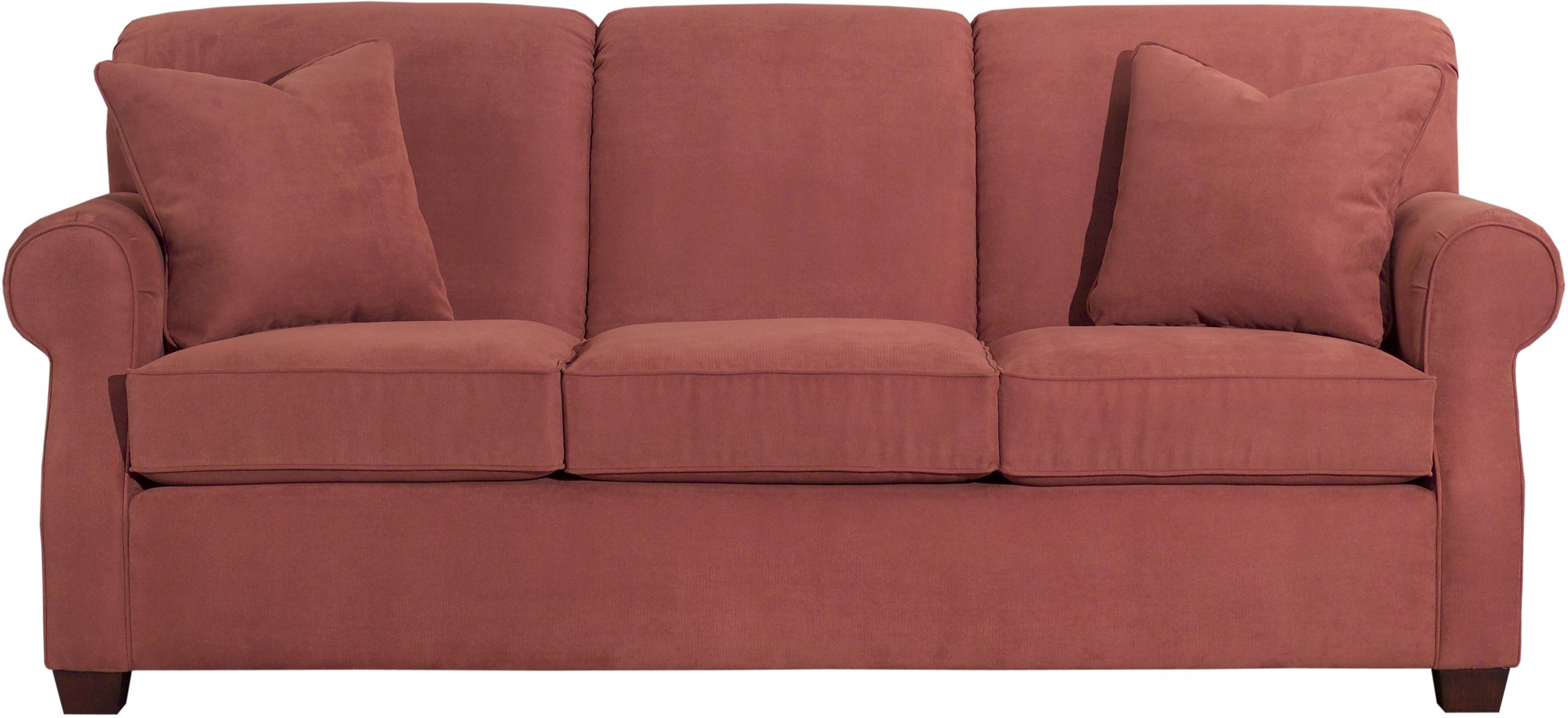 Kincaid Furniture Lynchburg Sofa with Rolled Back and Tapered Wood Feet Find Your Furniture